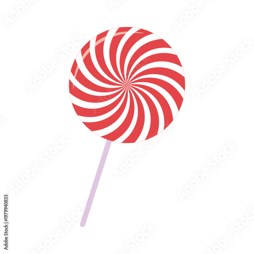 Lollipop isolated on transparent background. Lollipop vector illustration. 