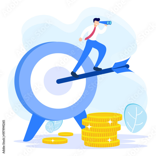 Illustration vector graphic cartoon character of business activity
