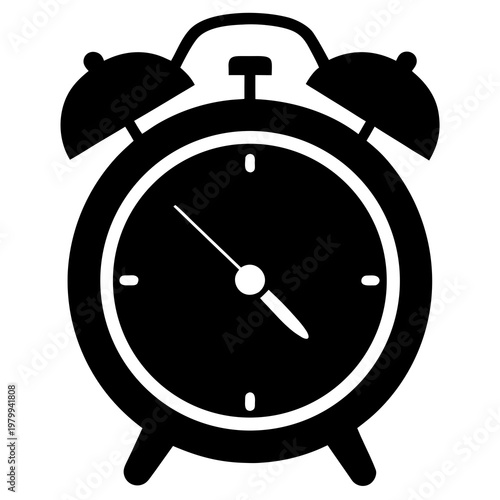 Classic Alarm Clock Silhouette
