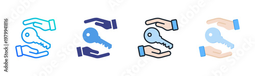 Ownership Icon Set Multiple Style Collection