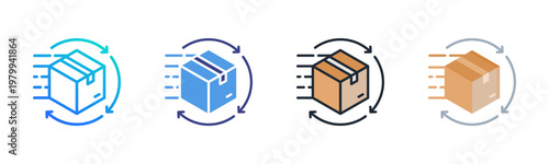 Delivery Icon Set Multiple Style Collection