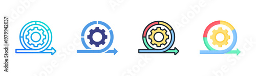 Agile Icon Set Multiple Style Collection