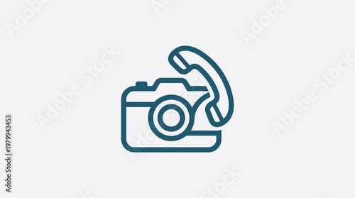 Camera Phone Icon Photography Support Concept