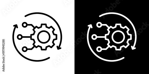 Operations Icon Set Vector Collection Isolated In Black And White