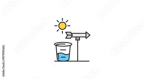 Simple illustration of a glass cup.