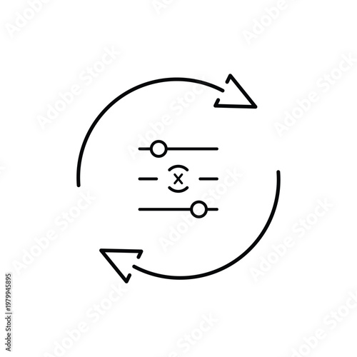 Error Detection Icon – System Monitoring and Issue Identification Line Icon
