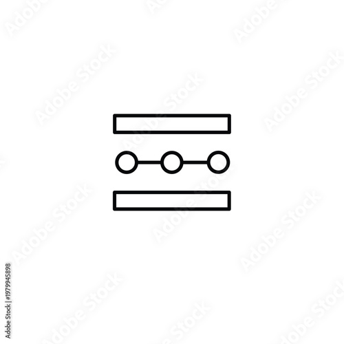 Model Architecture Icon – Neural Network Structure Line Icon
