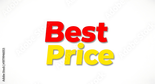 A colorful graphic with the words Best Price in bold red and yellow letters on a white background