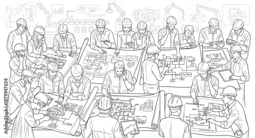 Group of Soldiers in a Meeting.