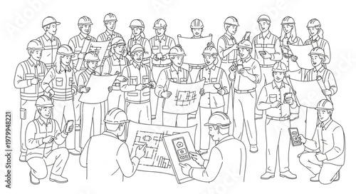 Group of Soldiers Posing with Military Equipment.