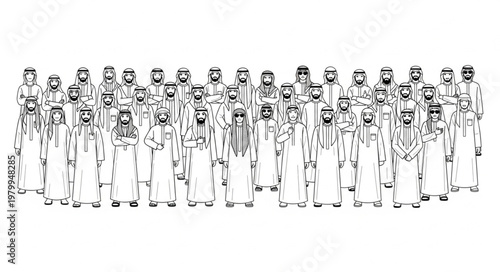 Group of soldiers standing in formation, ready for action.