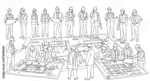 Group of soldiers standing together in a line, focused on the main subject.