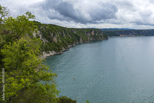 Adriatic coastline with cliffs and calm water