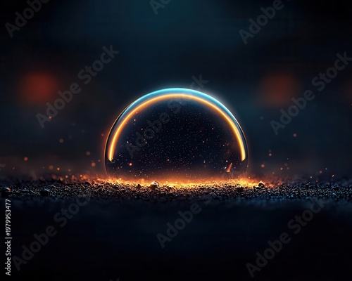 Wallpaper Mural Solar system inside a giant crystal prism, light refractions forming rainbows Torontodigital.ca