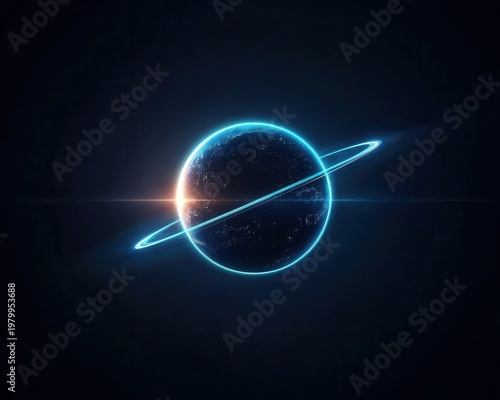 Wallpaper Mural Conceptual planetary alignment forming a bridge of light across the void Torontodigital.ca