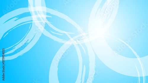 和風筆タッチ水色夏の水流イメージ抽象背景テクスチャ素材