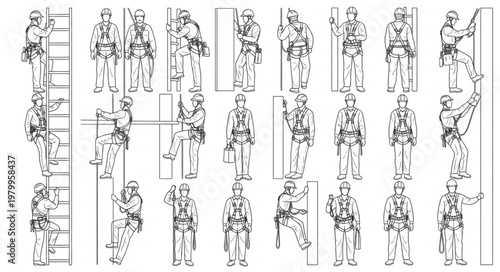 Historical depiction of soldiers in various poses and activities during wartime.