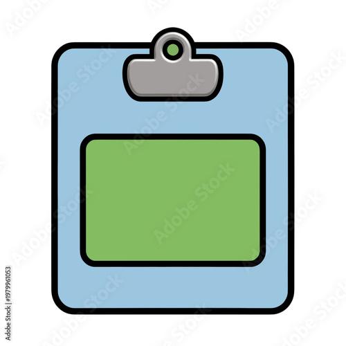 Green Card Clipboard Vector Icon