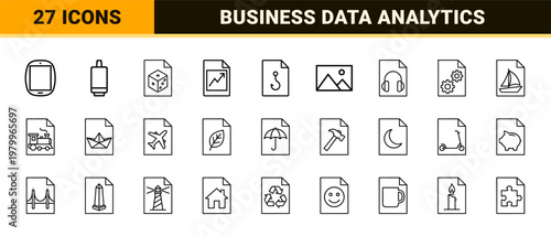 Document data and file management outline symbols