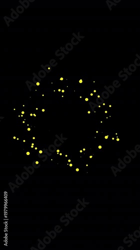 Golden Particles Animation