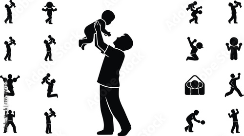 Cave paintings depicting human figures and activities in silhouette style