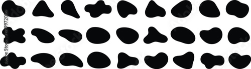 Abstract Irregular Organic Blob Shapes Collection
