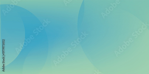 Abstract Teal Circles Overlapping Create Calm Gradient Background for Modern Design and Stock Use