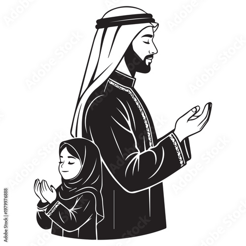 Father and son with sugar skull makeup for Day of the Dead celebration, depicting culture and family bond.