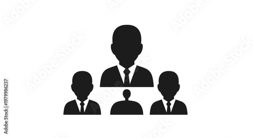 Business team leader and members.