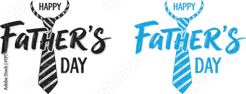 Celebrate fathers day with stylish tie designs happy fathers day greetings and artistic typography