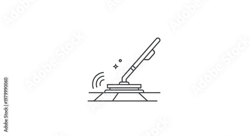 Robot Vacuum Cleaner Moving Forward.