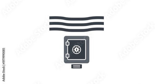 Safe Box with Dial Lock.