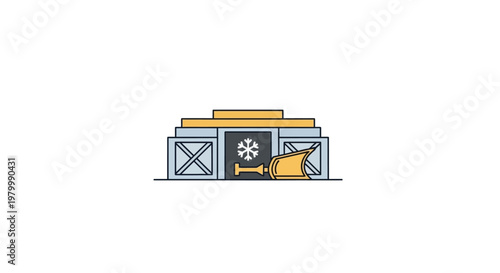 Simple Illustration of a Grain Elevator.