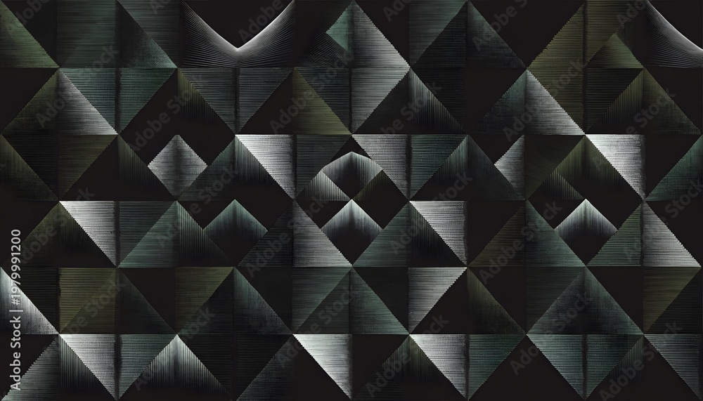 Obraz premium Dark abstract pattern with repeating geometric design texture high resolution picture
