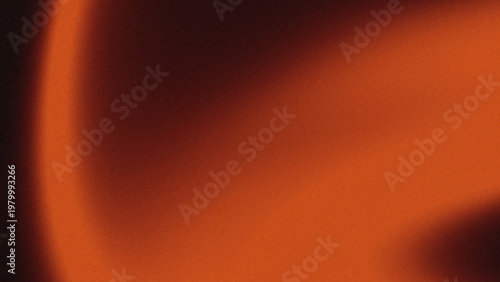 Abstract grainy gradient background with soft terracotta orange liquid fluid waves and vintage noise texture