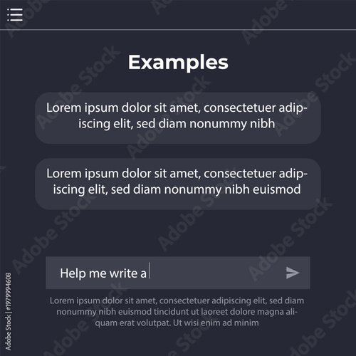 Chatgpt and gemini AI chatbot interface with conversation layout, message bubbles, and user input design. Deepseek Website and mobile app layout for virtual assistant and AI-powered chat. OpenAI