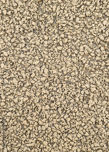 Tableau sur toile Beige rubber mulch texture background for playground or sports surface