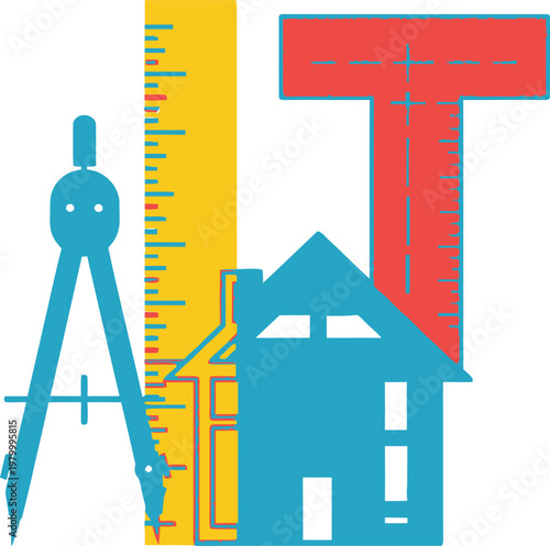 Architecture design building construction tools.