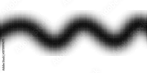 Grunge halftone gradient background. Faded grit noise texture. White and black sandy wallpaper. Retro pixelated backdrop. Anime or manga style comic overlay. Vector graphic design textured template