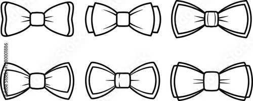 Charming fathers day bow tie collection hand drawn sketch for dad's special day gifts and celebrations
