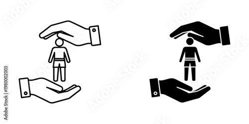 person using mobility aids walking cycle vector illustration flat design