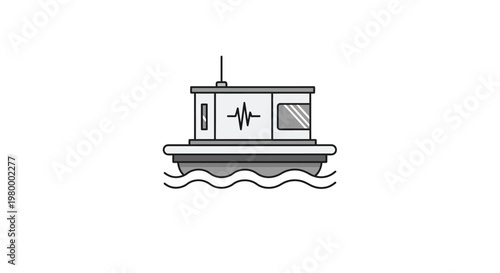 Houseboat Water Vessel Floating Structure.