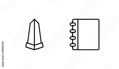 Business and finance thin line icon set for web and mobile apps