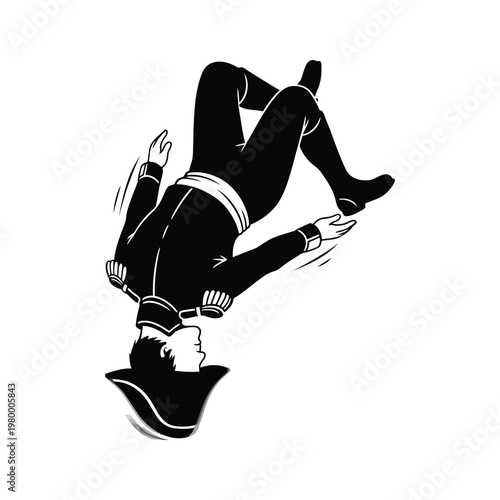 Person performing a handstand on a flat surface with bent knees and shoes on