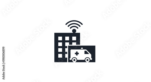 Medical Emergency Response Service Icon.