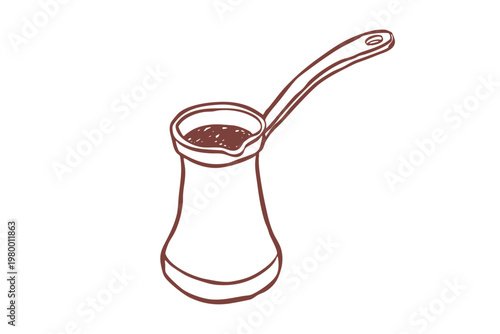 Turkish coffee pot cezve Design