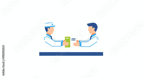 Man hands over stack of dollars.