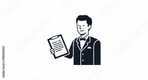 Man holding a document smiling.