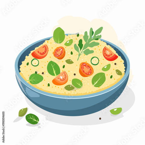 Couscous mit Gemüse und Kräutern