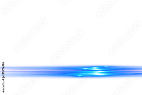 Simple Blue Horizontal Light Streak for Lower Thirds